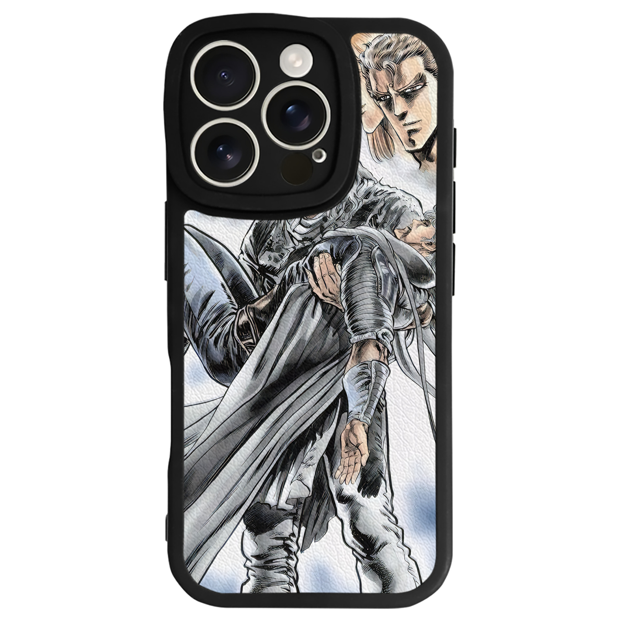 （画像用） 北斗の拳 Fist of the North Star 【iPhone 16シリーズ対応】シリコンスマホケース（レザー調） 材質：シリコン